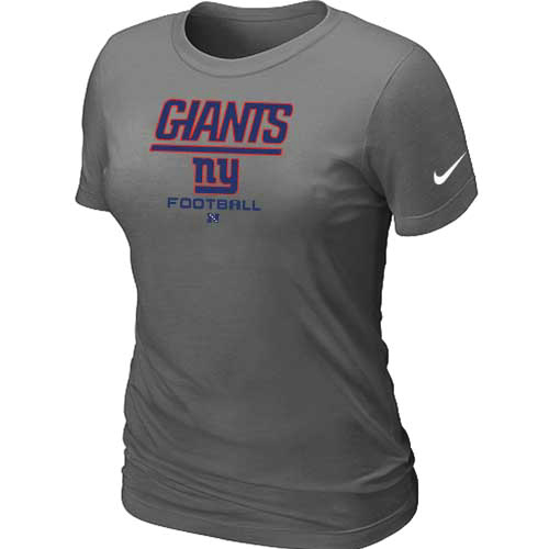 Nike New York Giants Women's Critical Victory NFL T-Shirt - Dark Grey